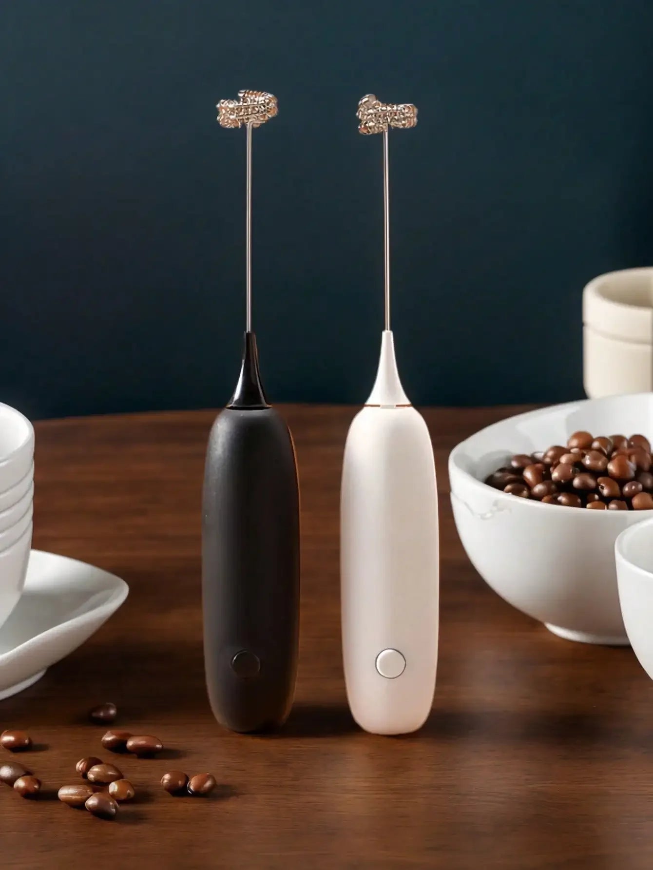 Electric Milk Frother, Handheld Milk Foamer, Mini Milk Frother, Coffee Stirrer, Stainless Steel Drink Mixer, Suitable For Coffee, Latte, Cappuccino, Matcha, Hot Chocolate, Portable Milk Frother, Cordless Electric Milk Frother