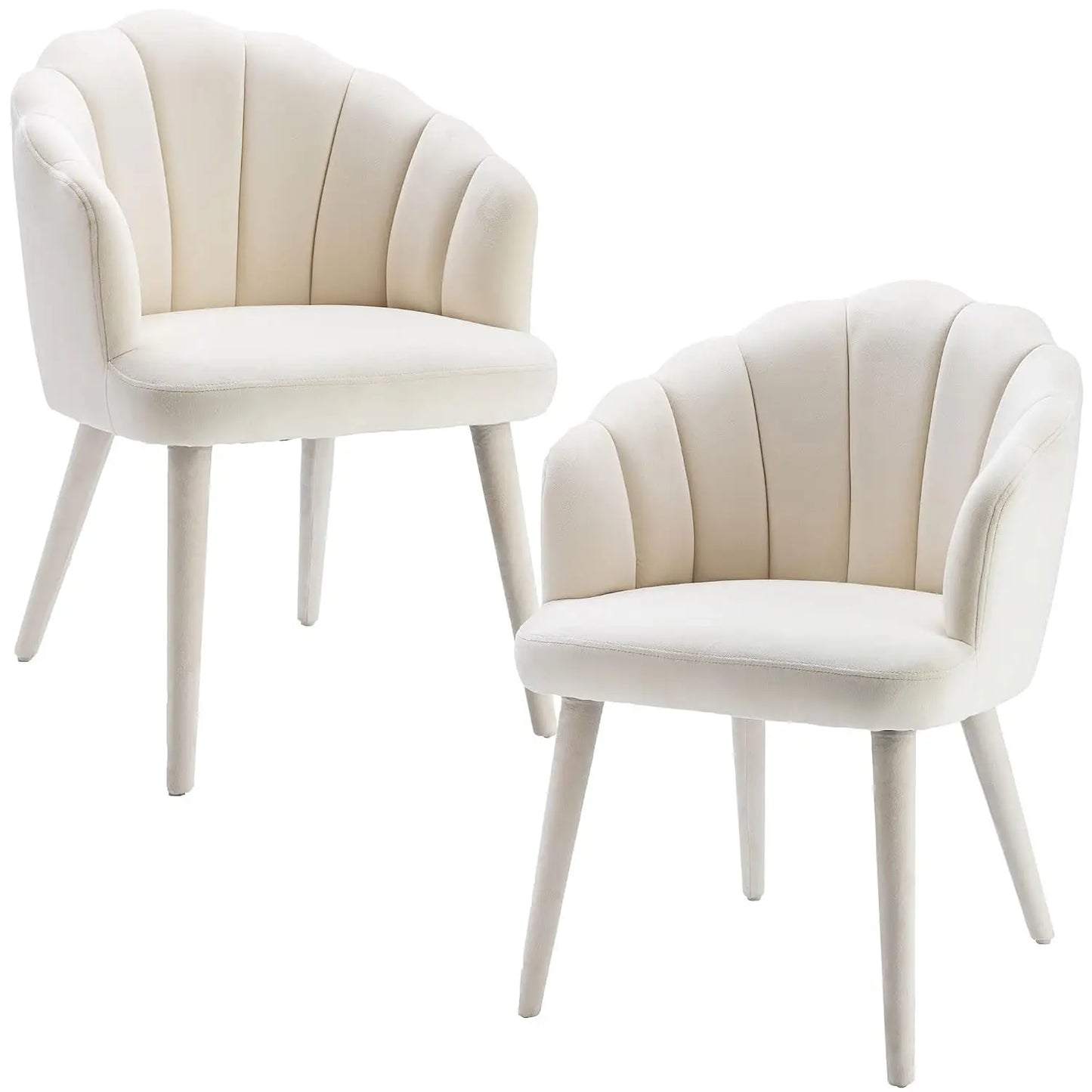 Velvet Dining Chairs Set of 2 Modern Accent Chairs Upholstery Side Chairs with Upholstered Wood Legs for Home, Customized