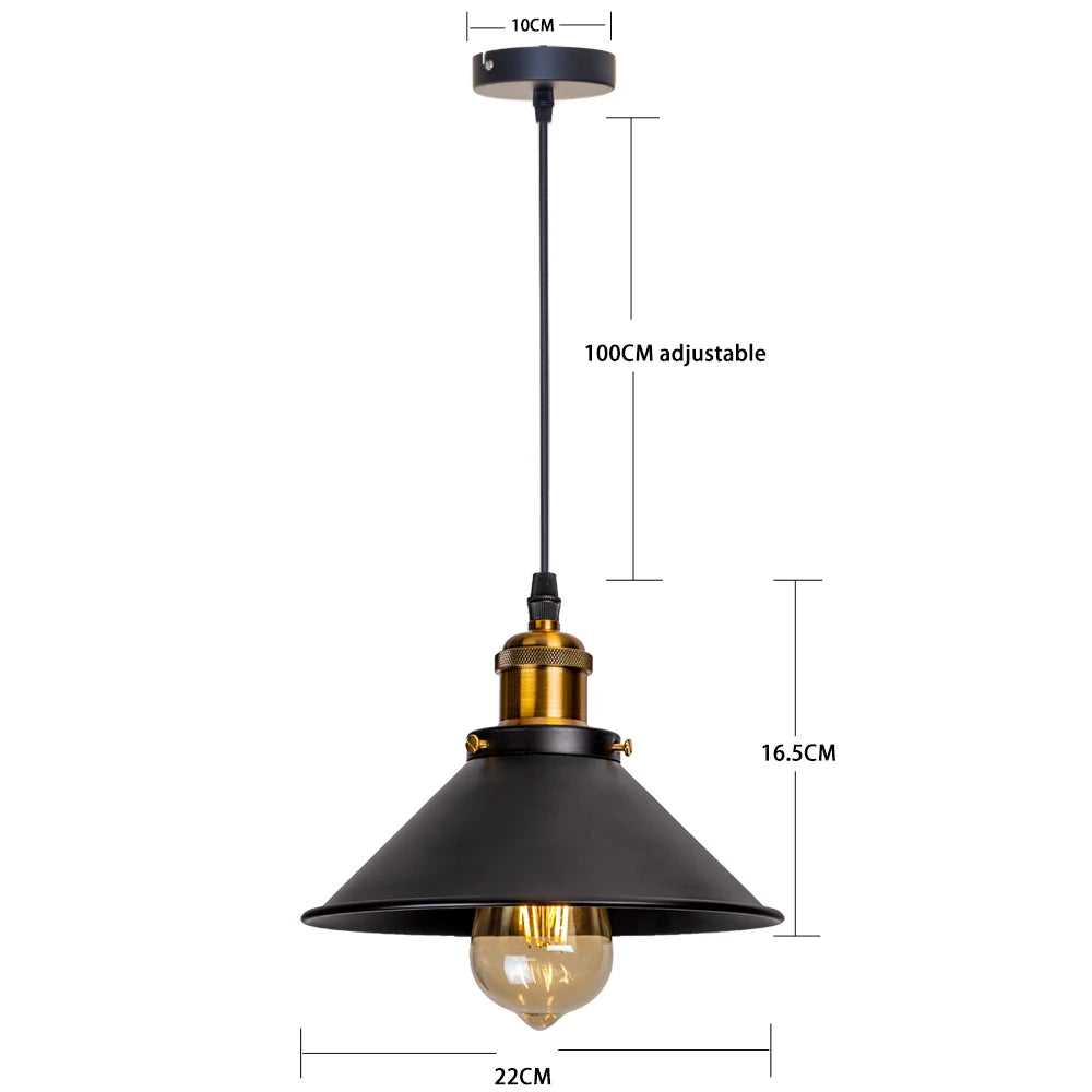 Vintage Pendant Lights Loft Russia Pendant Lamp Retro Hanging Lamp Lampshade For Kitchen Dining Bedroom Home Lighting E27
