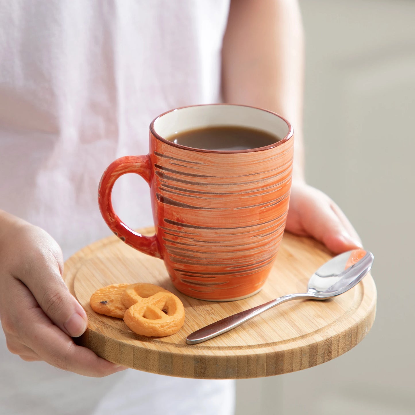 Vancasso ALBERO 6/12 Piece Vintage Coffee Cup Set in Shabby Chic Design Milk Mug Service for 6 people