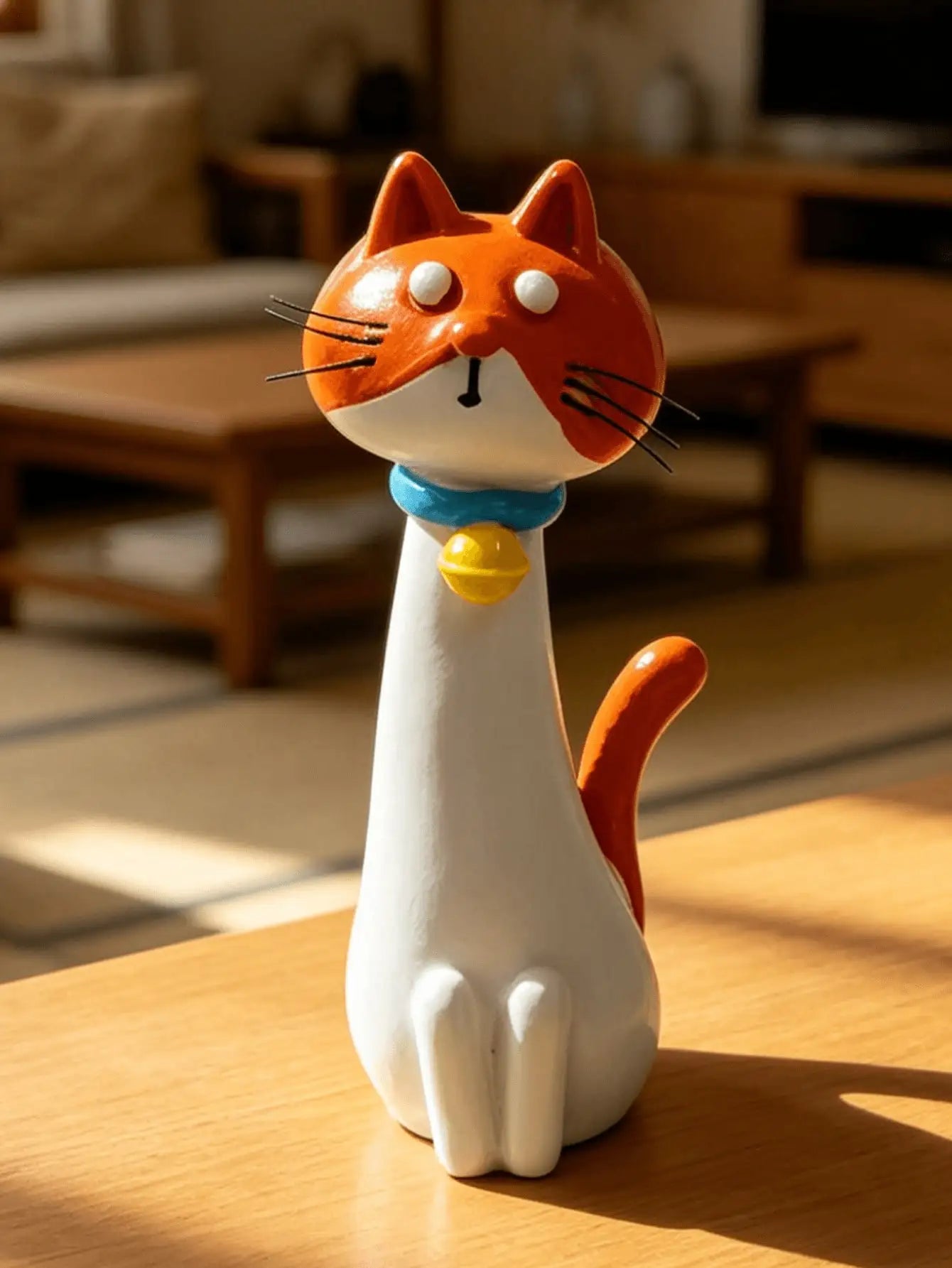 1Pc Healing Cartoon Cat Shaped Resin Vase - Creative Cute Pet Flower Vase, Fun Atmosphere Decor For Living Room & Desktop | Home