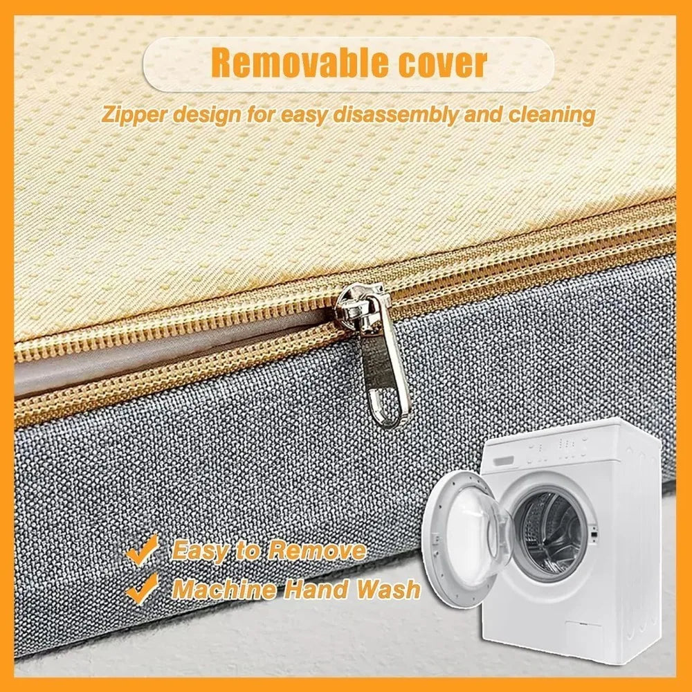 Custom Waterproof Seat/Back Cushions Set Chair Sofa Bench Cushions Patio Backrest Cushion Decor Garden Bay Window Pads Pillow