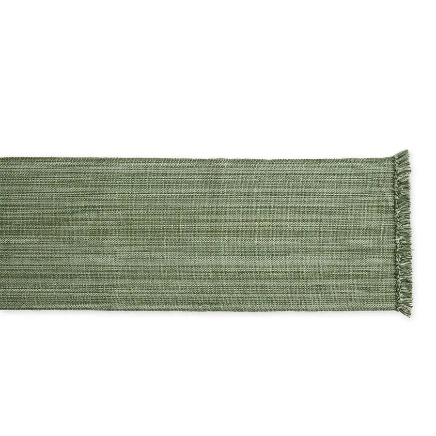 Variegated Tabletop Collection, Table Runner, 13x72, Artichoke Green