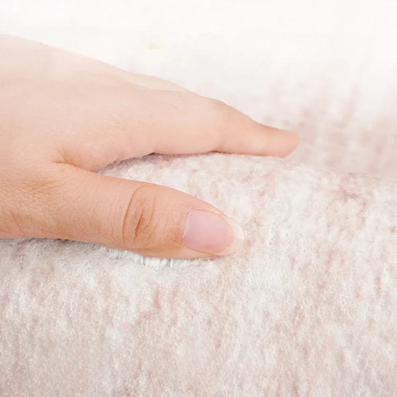 Cream Style Bedroom Decor Carpet Large Area Round Carpets for Living Room Home Thicken Washable Floor Mat Fluffy Soft Lounge Rug