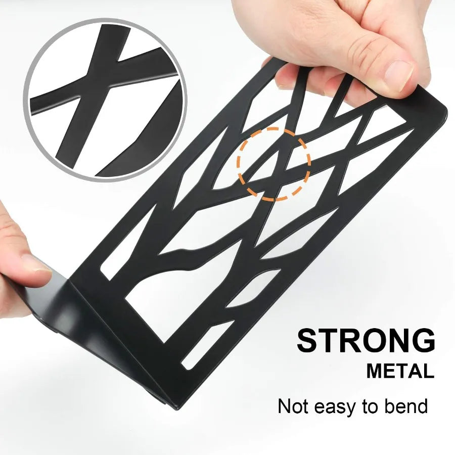 MaxGear Book Ends Tree Design Modern Bookends for Shelves Non-Skid Bookend Heavy Duty Metal Book Stopper for Books/DVDs Decorat