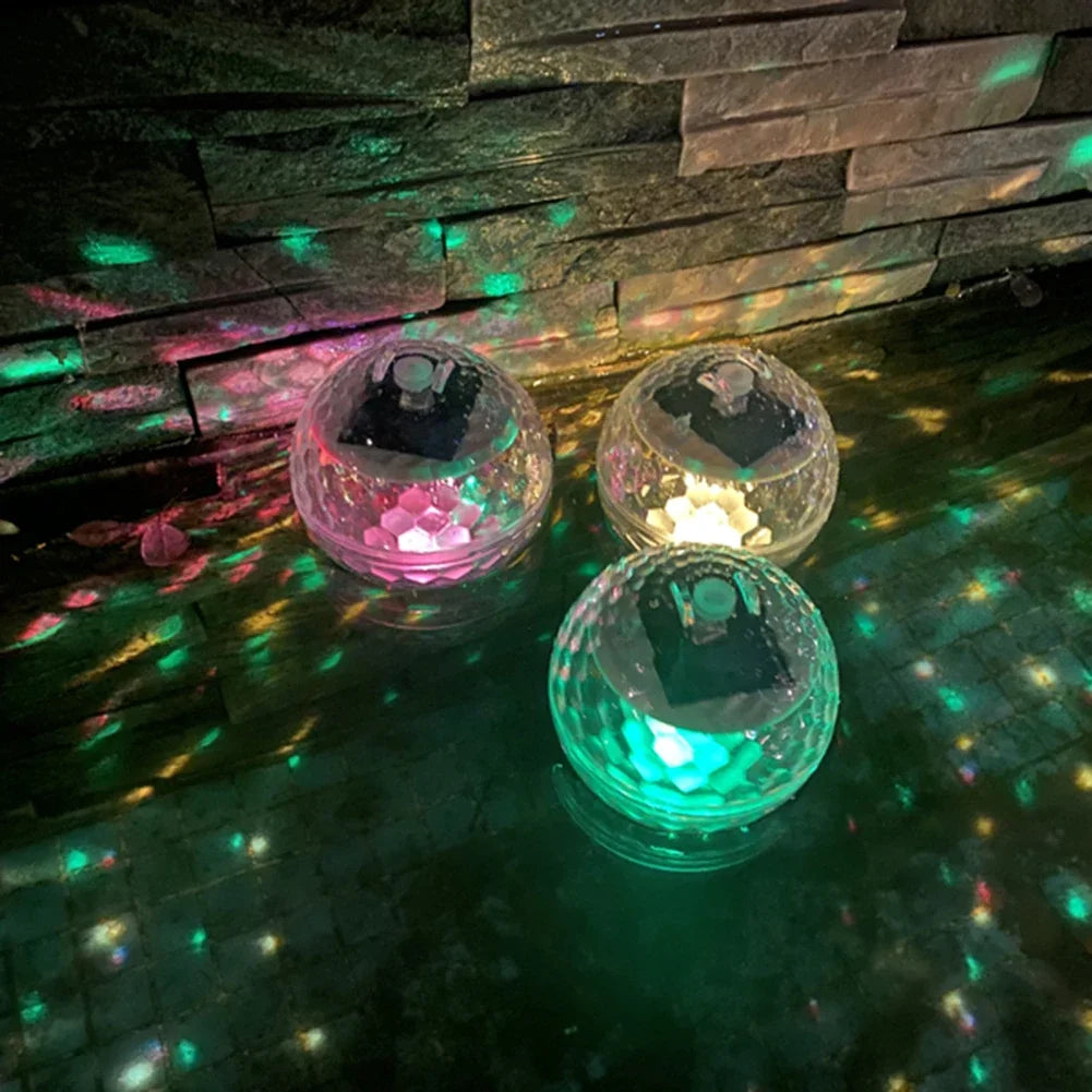 Solar Powered Pond Floating Light LED Magical Ball Light IP66 Waterproof Swimming Pool Lamp Fountain Garden Decoration
