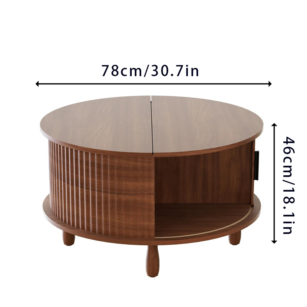 Lift Top Coffee Table with Storage Farmhouse Coffee Table for Living Room Wood Rustic 31.5" Square Storage Cabinet Center Table