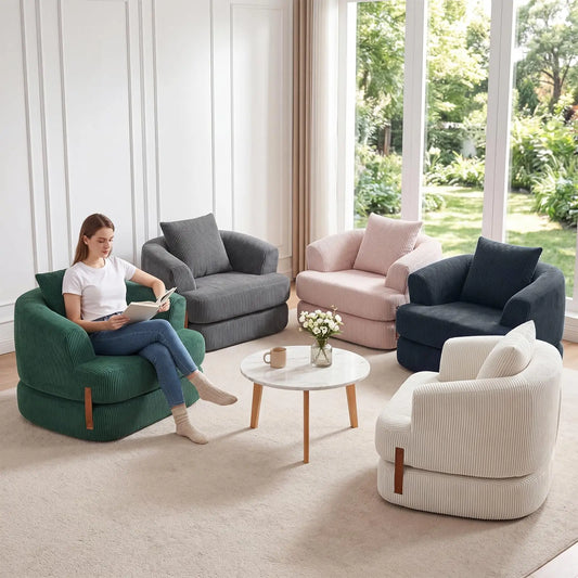 Folding Sofa Bed with Backrest & Handle, 3-in-1 Convertible Bean Bag Chair to Floor Sofa Lounger, Boneless Fold Out Couch Bed with Handle Comfy Fold Out Couch for Bedroom and Living Room