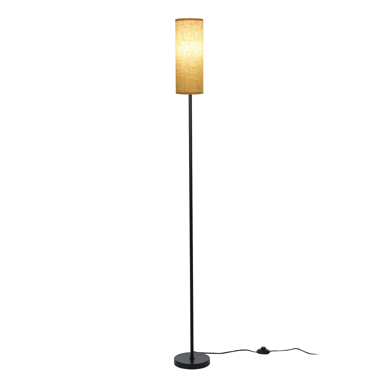 Modern Floor Lamp Standing Tall Light Foot  for Bedroom Living Room Study Room