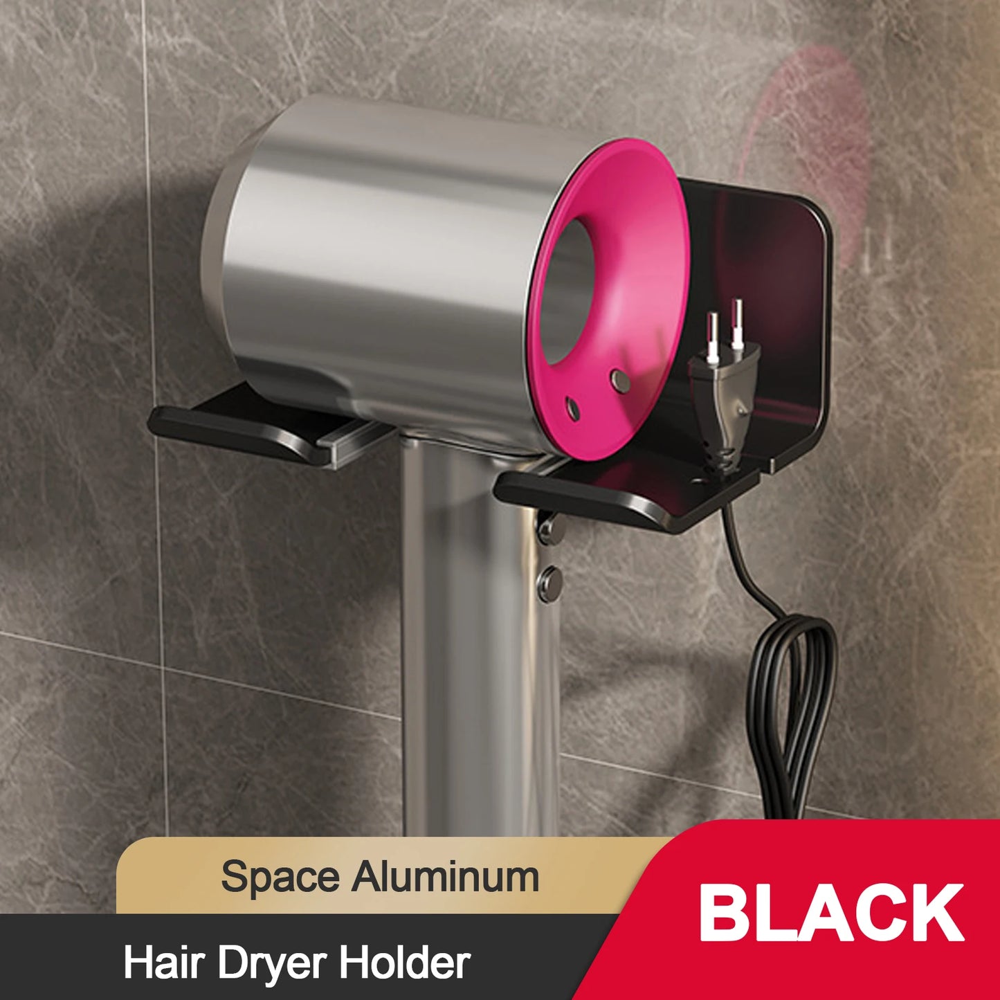 Hair Dryer Holder Wall Dryer Cradle Straightener Stand Hairdryer Organizer Box Toilet Blower Holder Shelf Bathroom Accessories