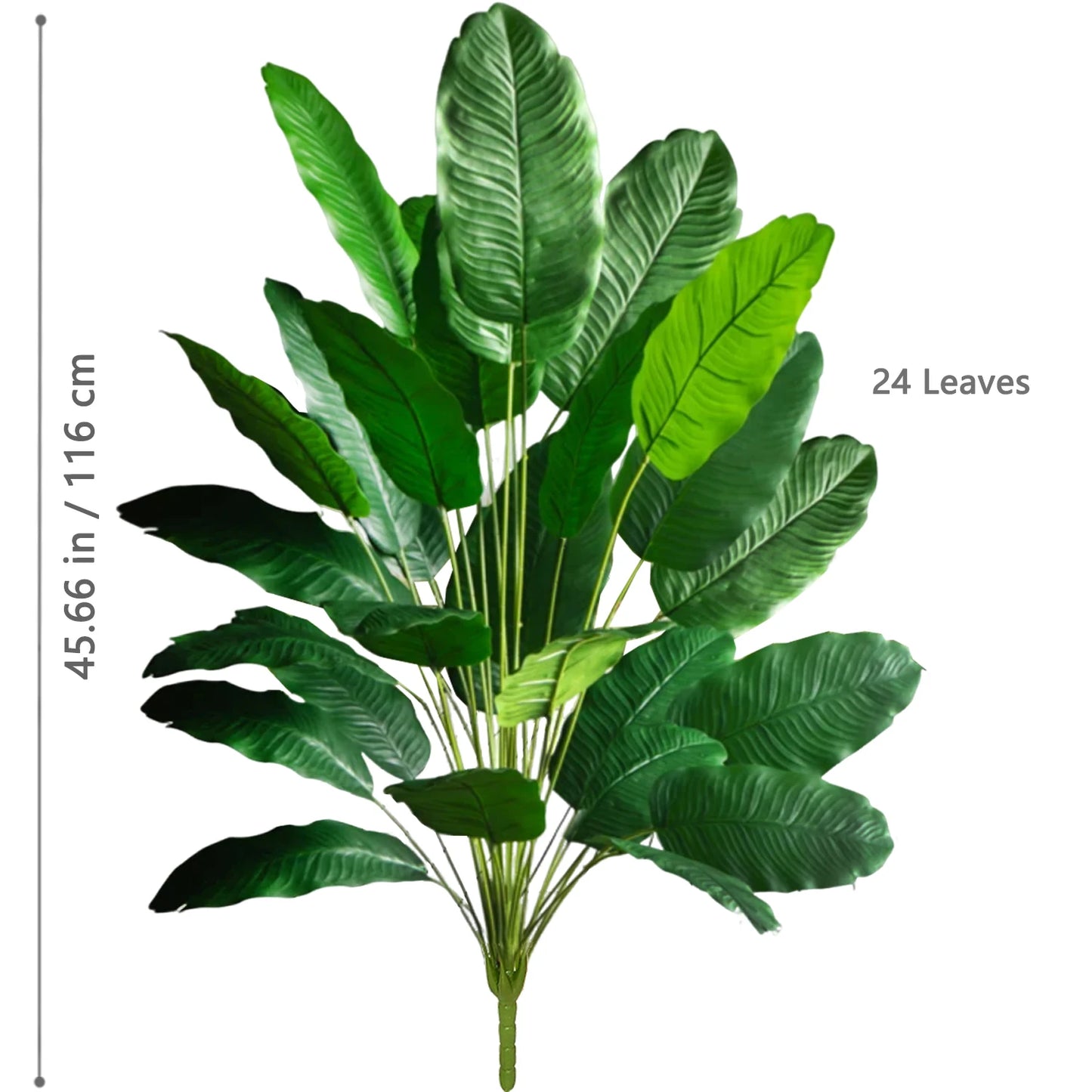 65-90-125cm  Large Tropical Palm Tree Fake Banana Plant Leaves Real Touch Strelitzia Reginae Plastic Plant for Home Garden