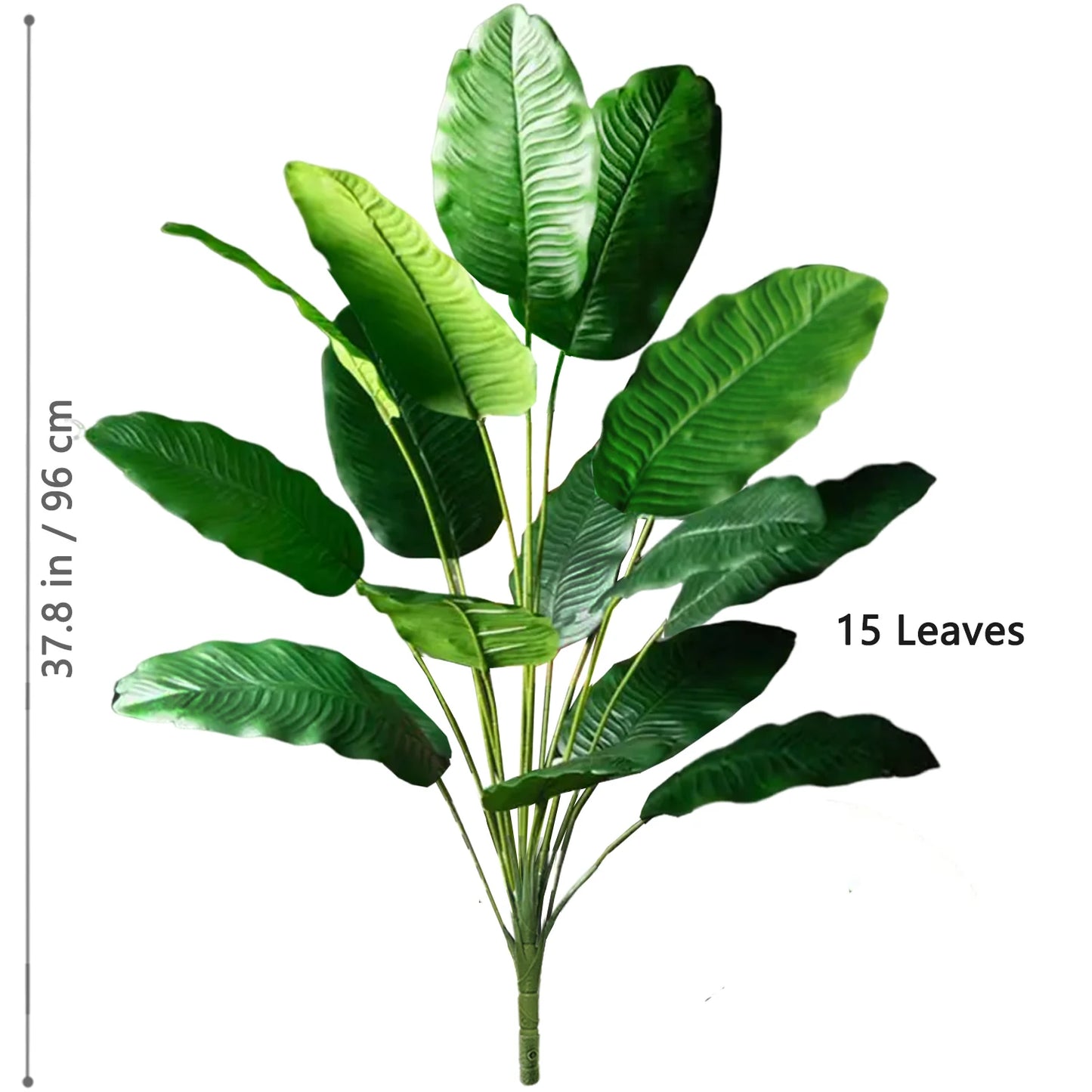 65-90-125cm  Large Tropical Palm Tree Fake Banana Plant Leaves Real Touch Strelitzia Reginae Plastic Plant for Home Garden