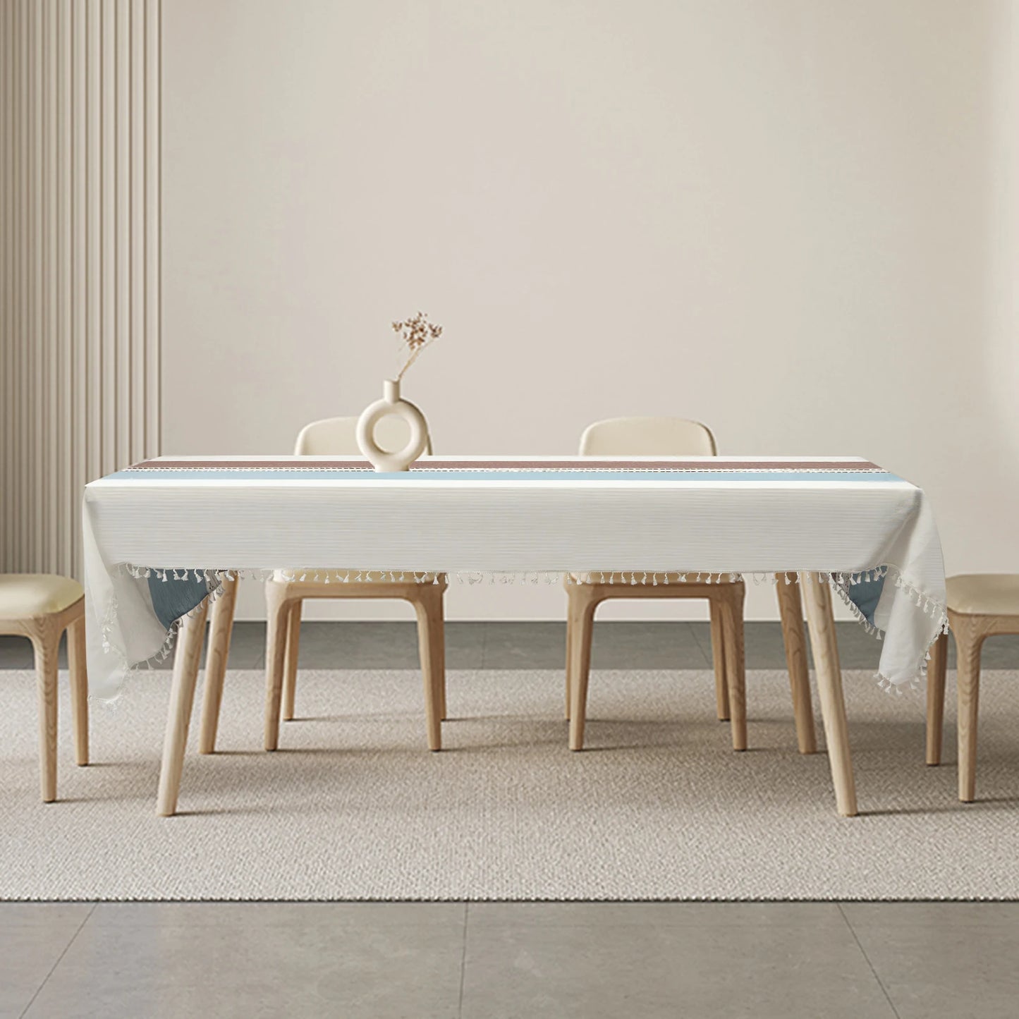 Waterproof Tablecloth, Home Cotton Linen Dining Table Cloth, 140 * 300cm-,Rectangle Table Cloths, Rustic Tablecloth, Table Cover