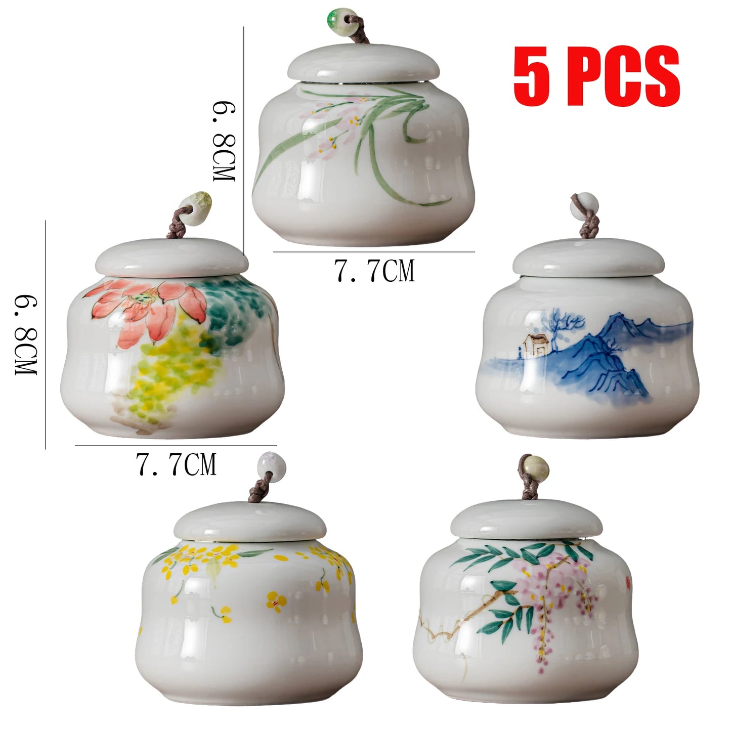 Blue and White Porcelain Retro Vase Ceramic Painted Flower Potted Plant Floral Hydroponic Vase Crafts Decoration Indoor Ornament