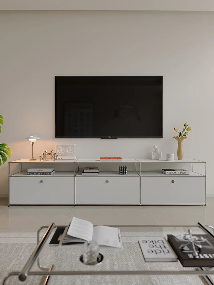 Tv Stand Storage Cabinets Corner Cabinet Metal Storage Display Cabinet Living Room Module Modular DIY FurnitureFurniture