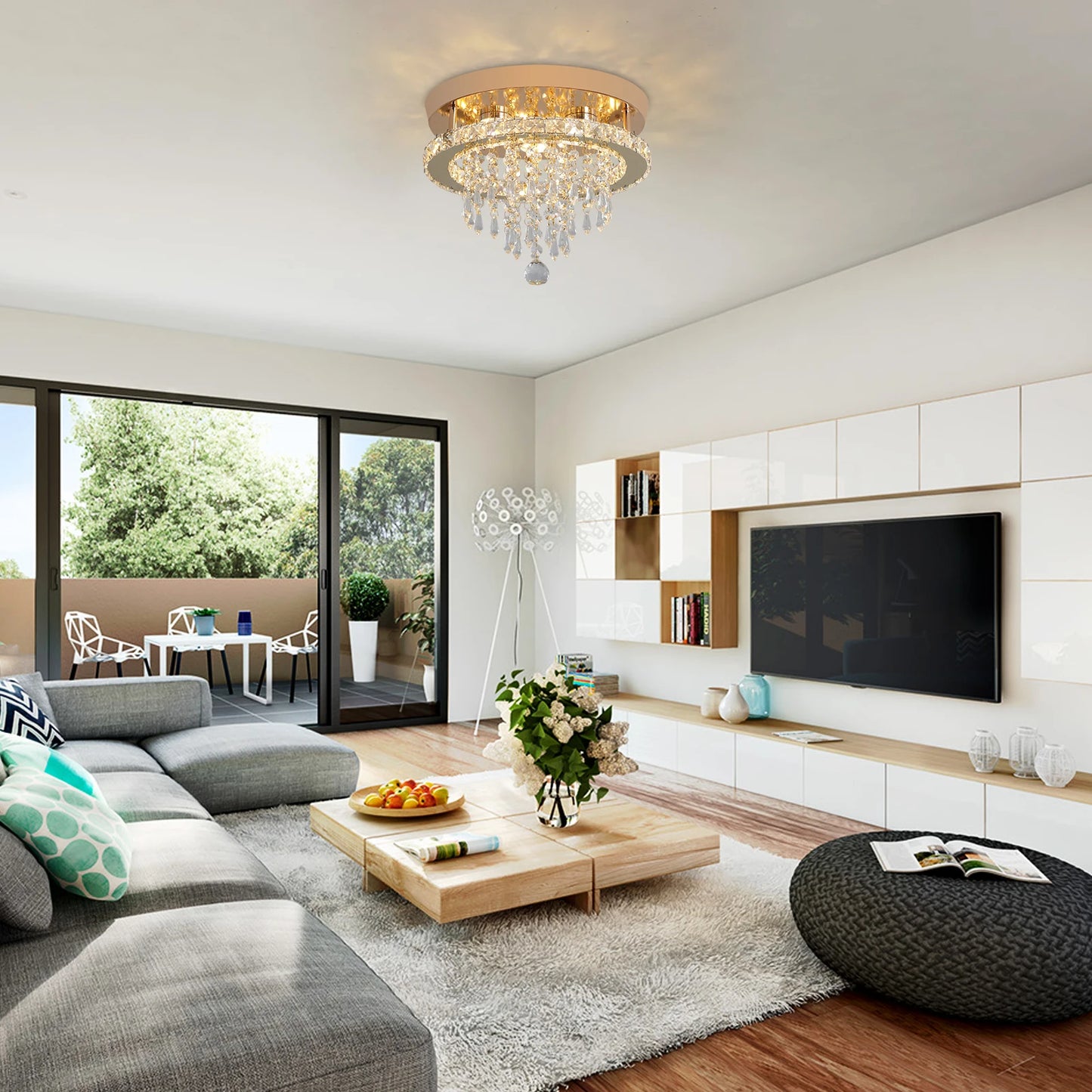GreeLustr Luxury Crystal Chandelier Lustre Design Gold Modern Led Ceiling Light  Living Room Bedroom Hanging Lamp Lighting