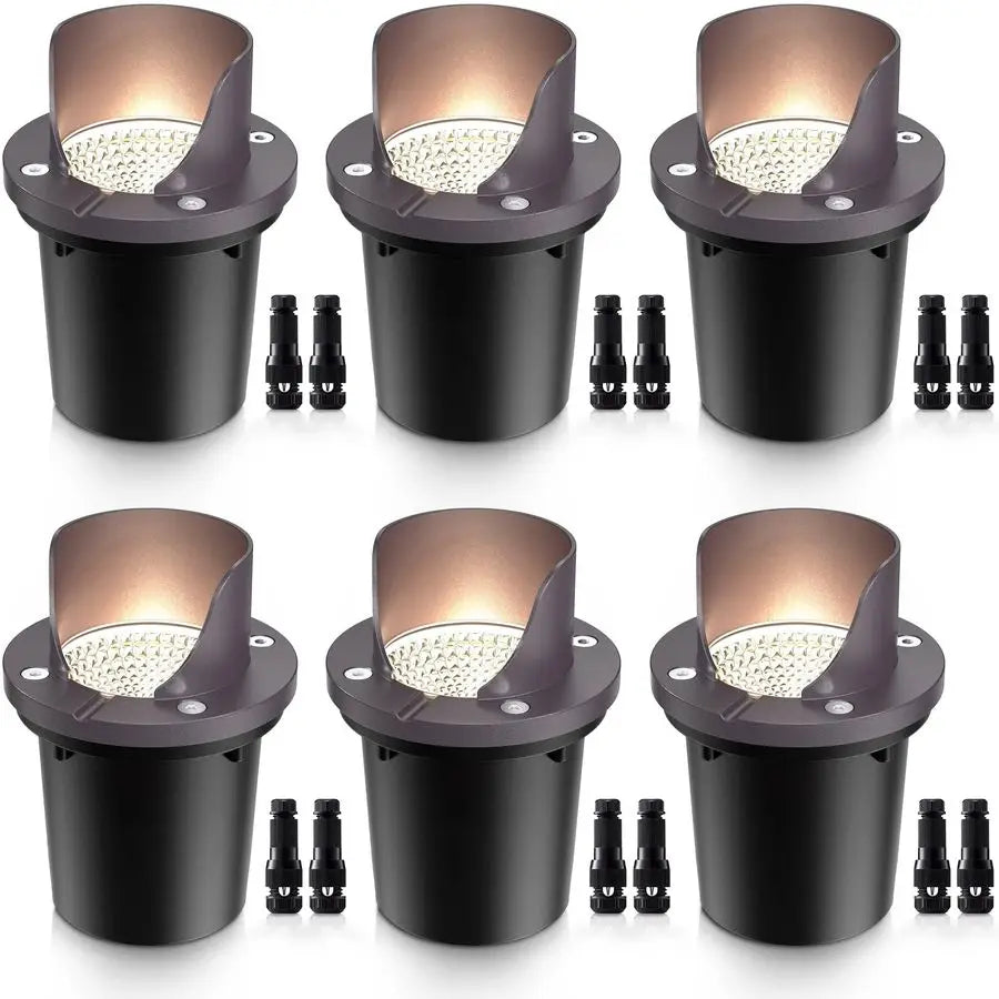12W Low Voltage Landscape Lights Waterproof Outdoor InGround Lights Shielded LED Well Lights 12V24V Warm White Landscape Lightin