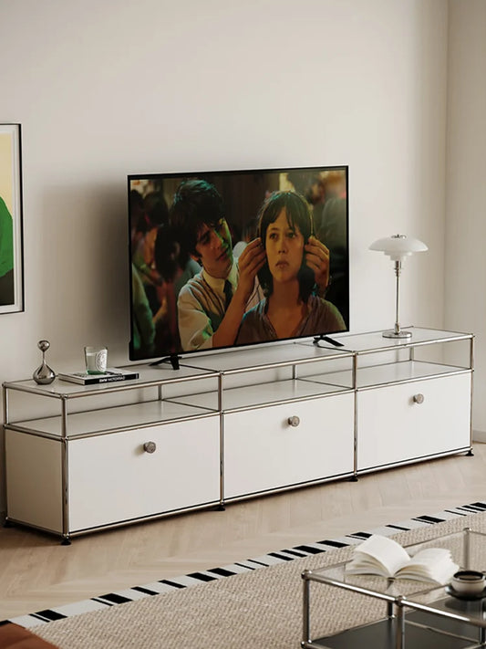 Tv Stand Storage Cabinets Corner Cabinet Metal Storage Display Cabinet Living Room Module Modular DIY FurnitureFurniture