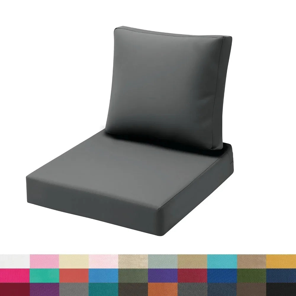 Custom Waterproof Seat/Back Cushions Set Chair Sofa Bench Cushions Patio Backrest Cushion Decor Garden Bay Window Pads Pillow