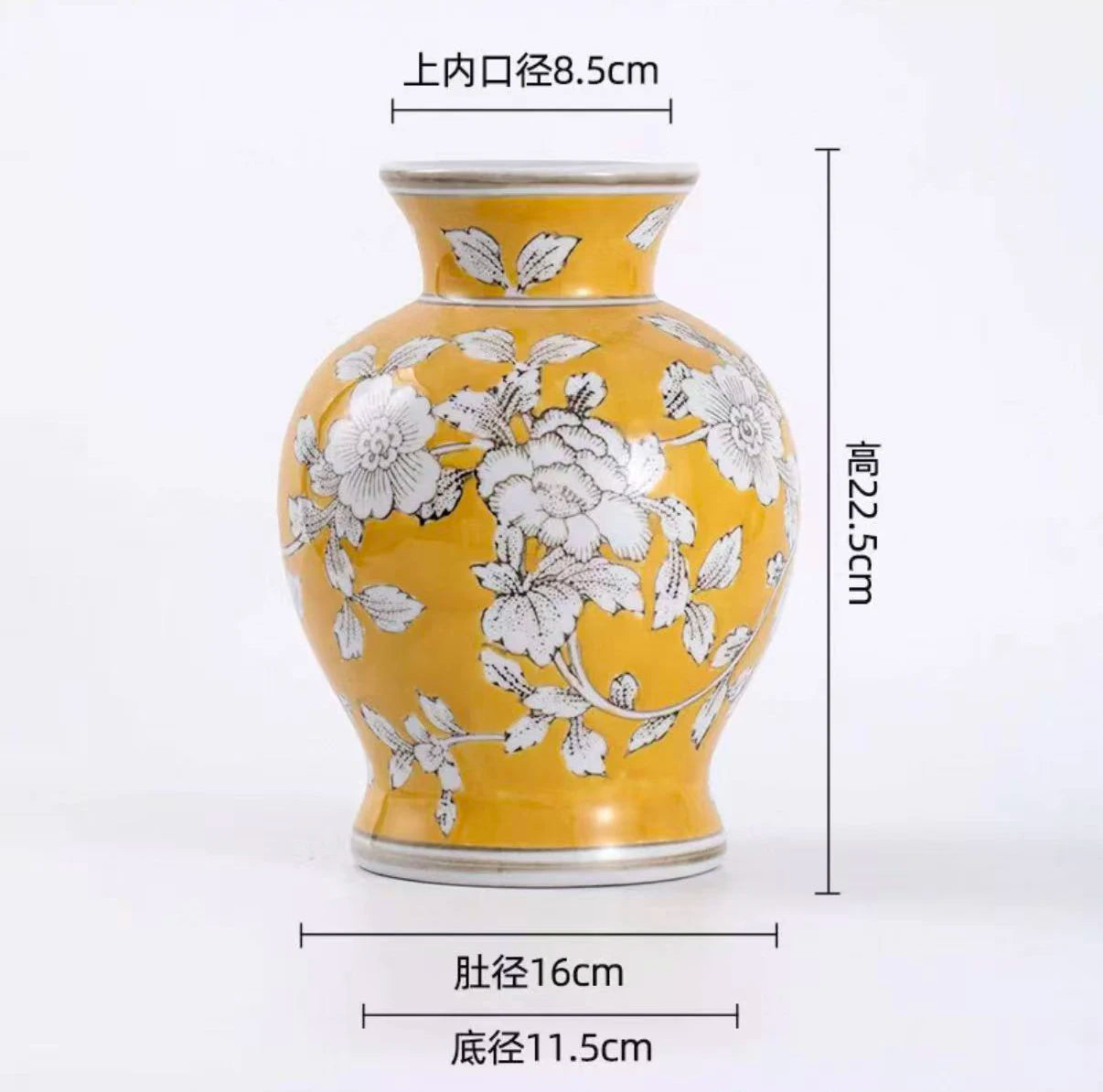 Blue and White Porcelain Retro Vase Ceramic Painted Flower Potted Plant Floral Hydroponic Vase Crafts Decoration Indoor Ornament