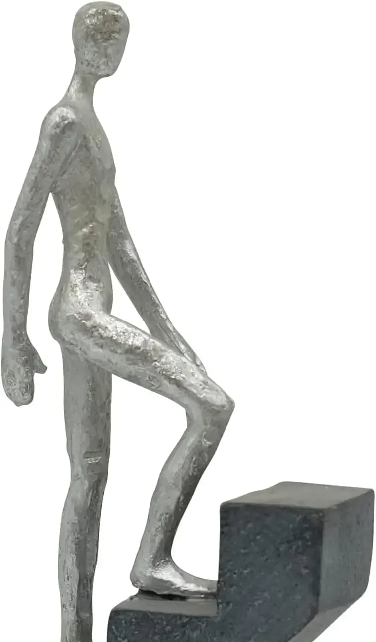 Modern Desk Decor 'Top of The Rock' - Abstract Sculpture 11" as Motivation - Modern Home Decor Figure Made of Marble Resin - Aes
