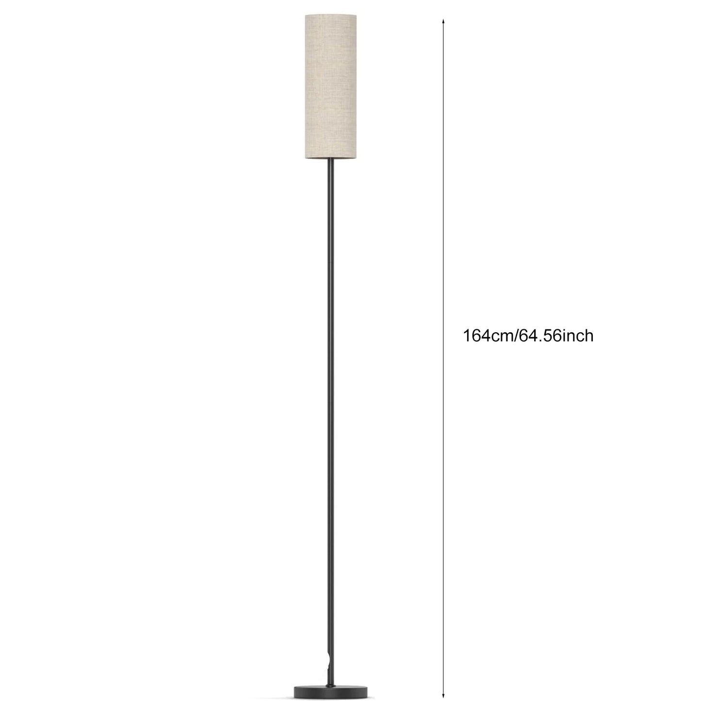 Modern Floor Lamp Standing Tall Light Foot  for Bedroom Living Room Study Room