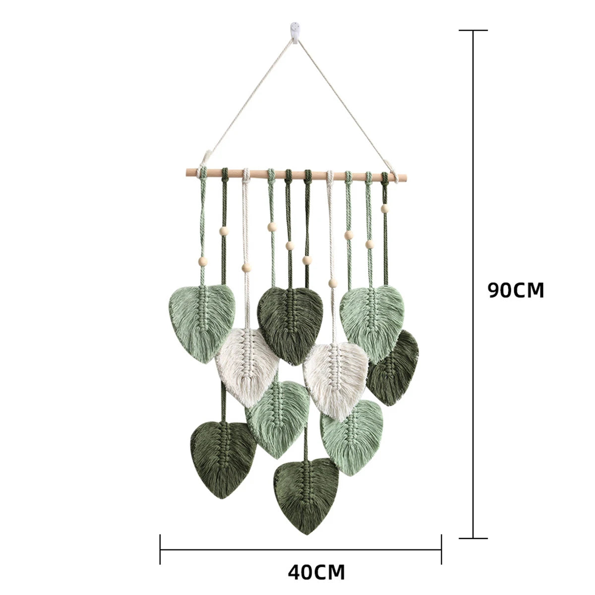 Purchase one Bohemian-style pendant, hand-woven leaf pendant, classroom decoration, bedroom pendant, room and living room decora
