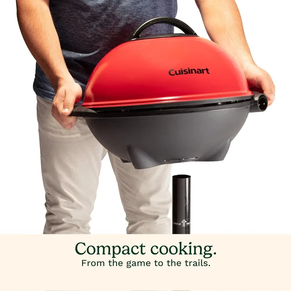Indoor/Outdoor Electric Grill, 2-in-1 Portable BBQ with Nonstick Cooking Surace, Electric Grill Outdoor with Adjustable Heat, St