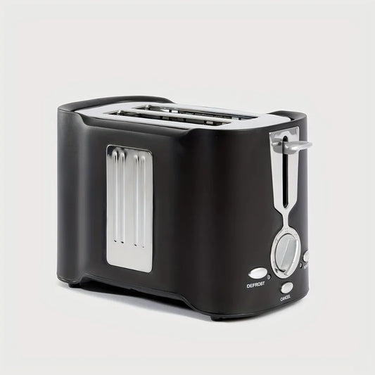 2 Slice Toaster Quick Even Results Wide Slots Fit Any Size Bread Drop Down Crumb Tray Easy Clean Up Stainless Steel for Kitchen