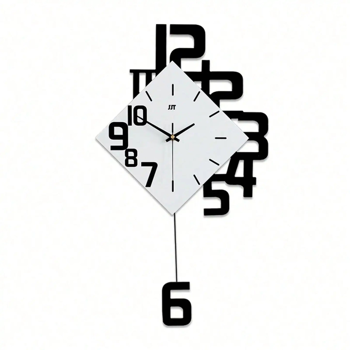 Pendulum Clocks Nordic Style Modern Swing Wall Clock Living Room Fashion Decor Mirror Surface Large Modern Pendulum Wall Clock
