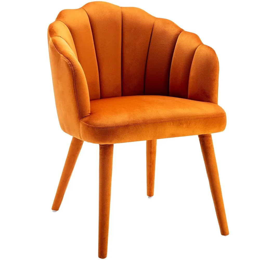Velvet Dining Chairs Set of 2 Modern Accent Chairs Upholstery Side Chairs with Upholstered Wood Legs for Home, Customized