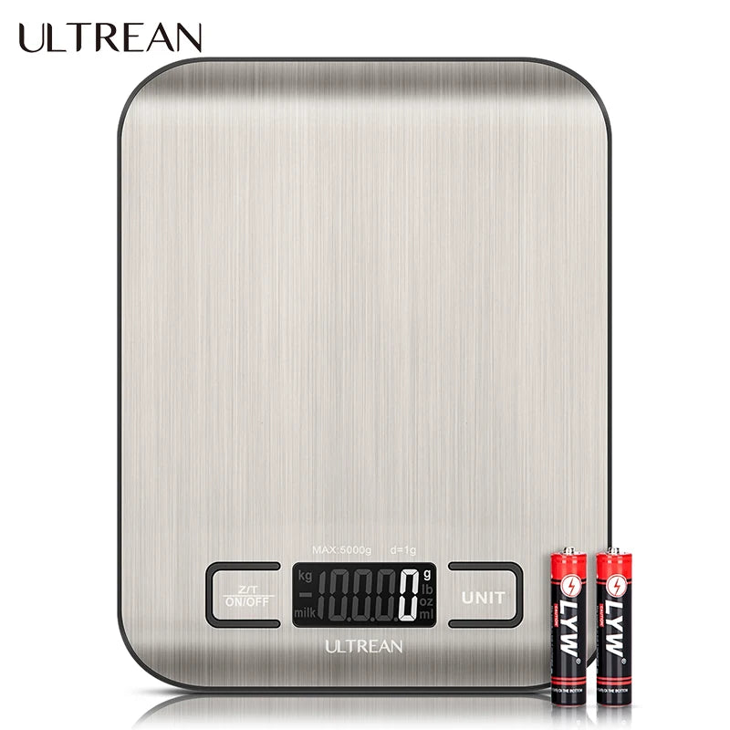 Digital Kitchen Scale 5000g/1g Multifunction Electric Food Scale LCD Display High Precise Waterproff Measuring Scale
