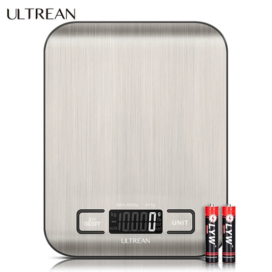 Digital Kitchen Scale 5000g/1g Multifunction Electric Food Scale LCD Display High Precise Waterproff Measuring Scale