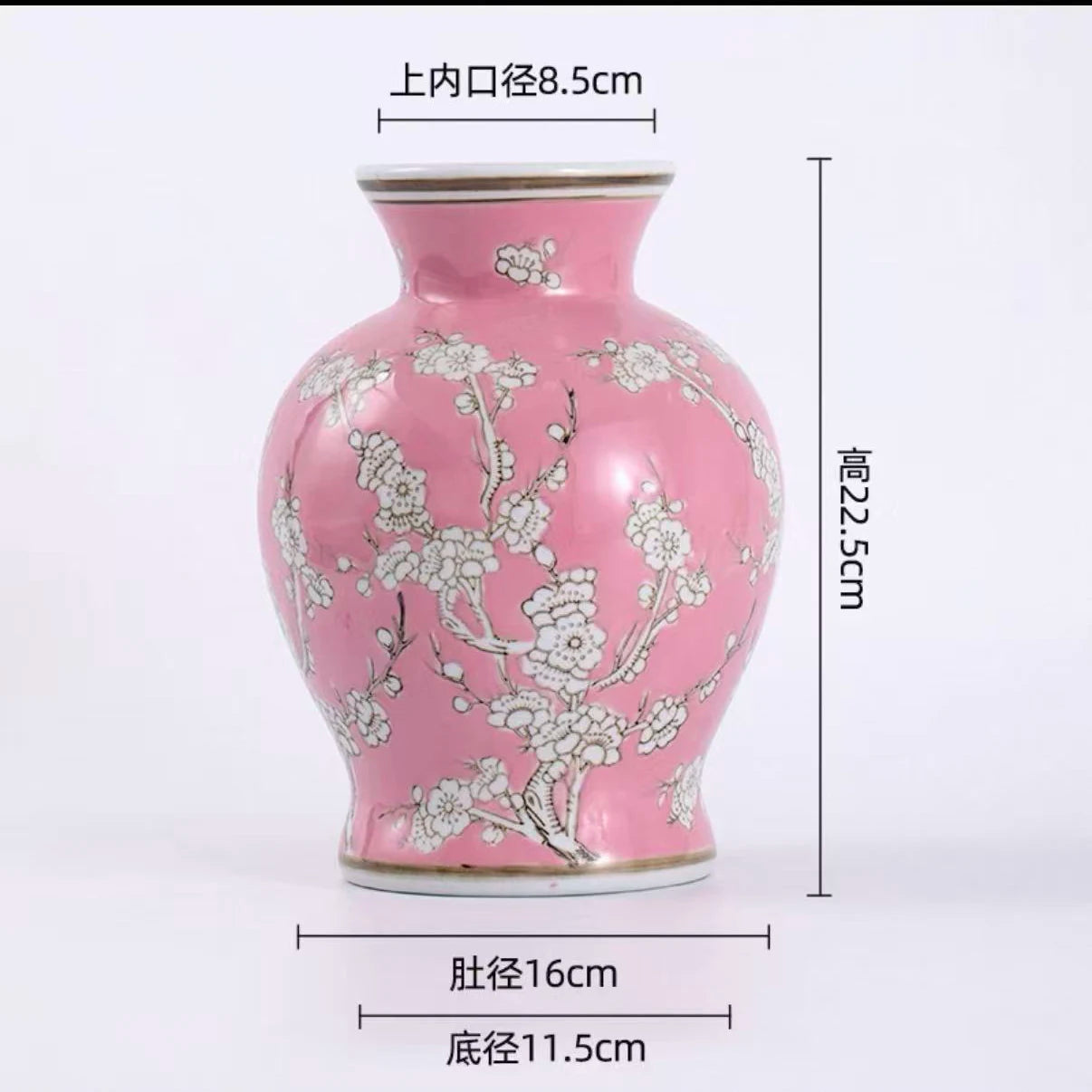 Blue and White Porcelain Retro Vase Ceramic Painted Flower Potted Plant Floral Hydroponic Vase Crafts Decoration Indoor Ornament