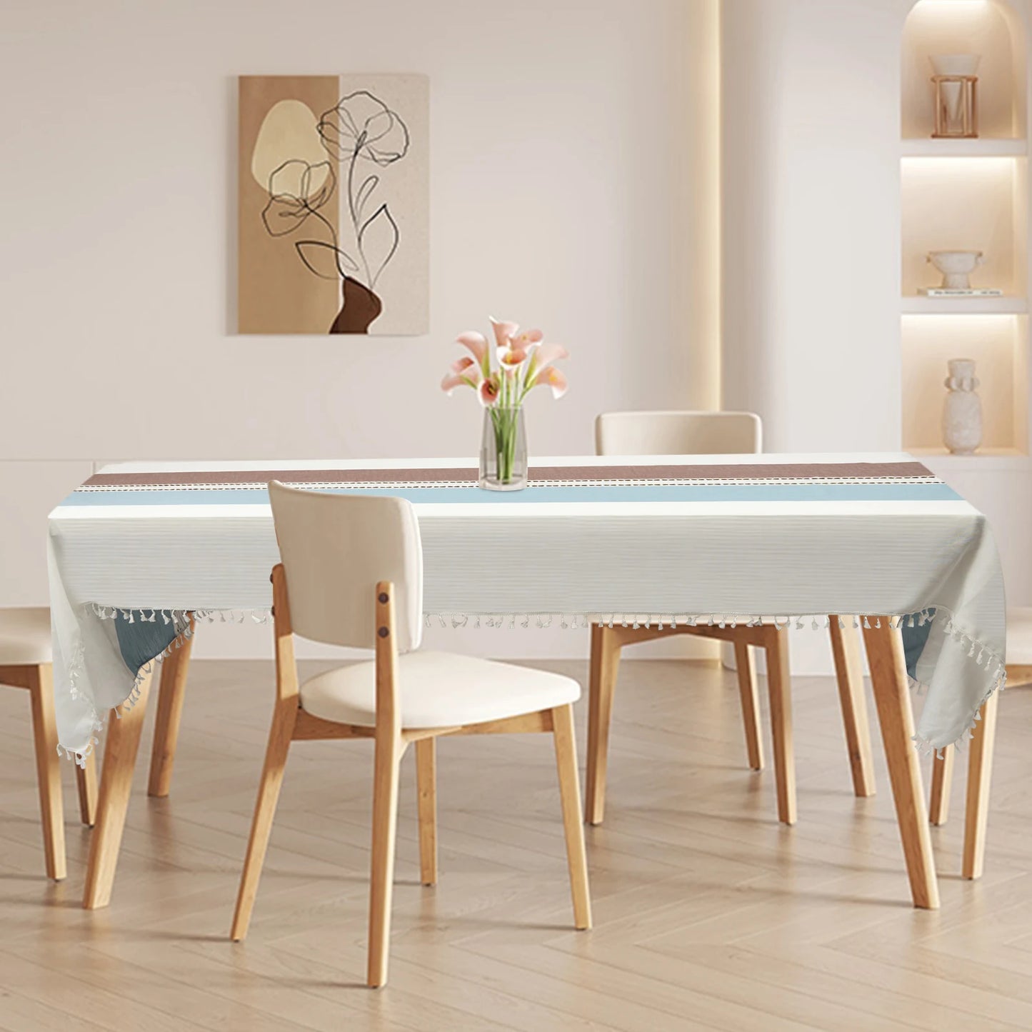 Waterproof Tablecloth, Home Cotton Linen Dining Table Cloth, 140 * 300cm-,Rectangle Table Cloths, Rustic Tablecloth, Table Cover
