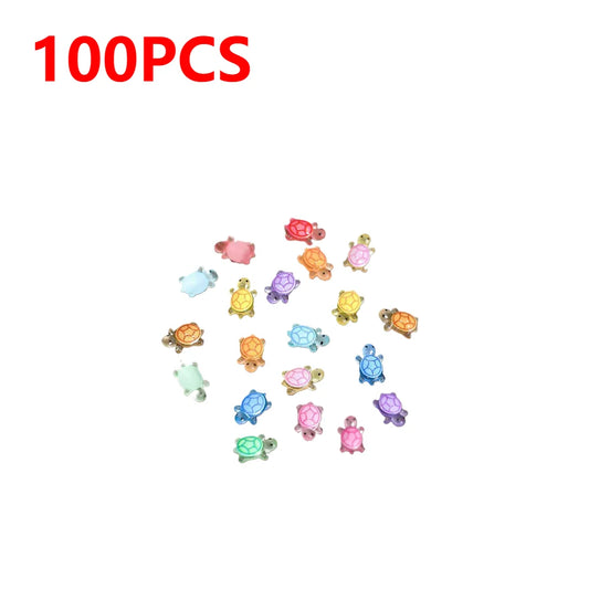 1000-100pcs Mini Resin Turtles Night Glow Turtle Figurines Multi-Function Glow in The Night Turtle Miniatures for Micro Landsca