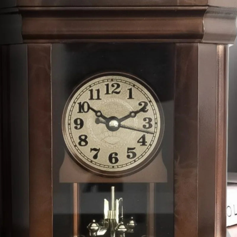 Simple Metalline Silent Desktop Clock Creative Retro Luxurious Multifunctional Table Clock Modern Living Room Desk Clock