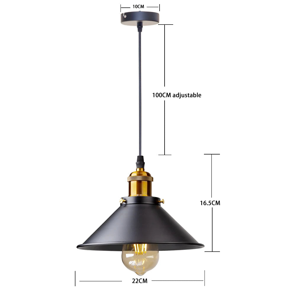 Vintage Pendant Lights Loft Russia Pendant Lamp Retro Hanging Lamp Lampshade For Kitchen Dining Bedroom Home Lighting E27