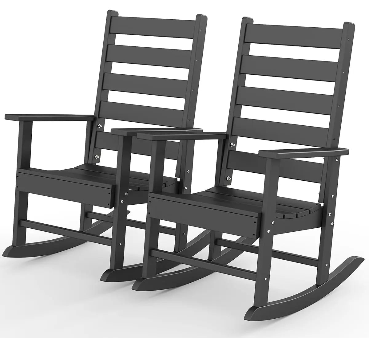 Outdoor-Rocking-Chairs-Set-of-2 Plastic | Patio Rockers  Porch Rocker Chair  Shaker  Oversized | High, Customized