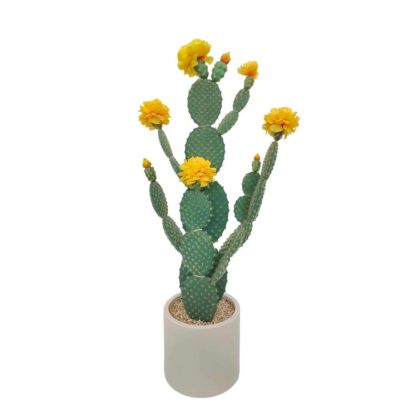 Faux Cactus Plant Artificial Cactus Plant, Realistic Texture Tall Fake Plant, Faux Desert Cacti Potted Plant with Planter
