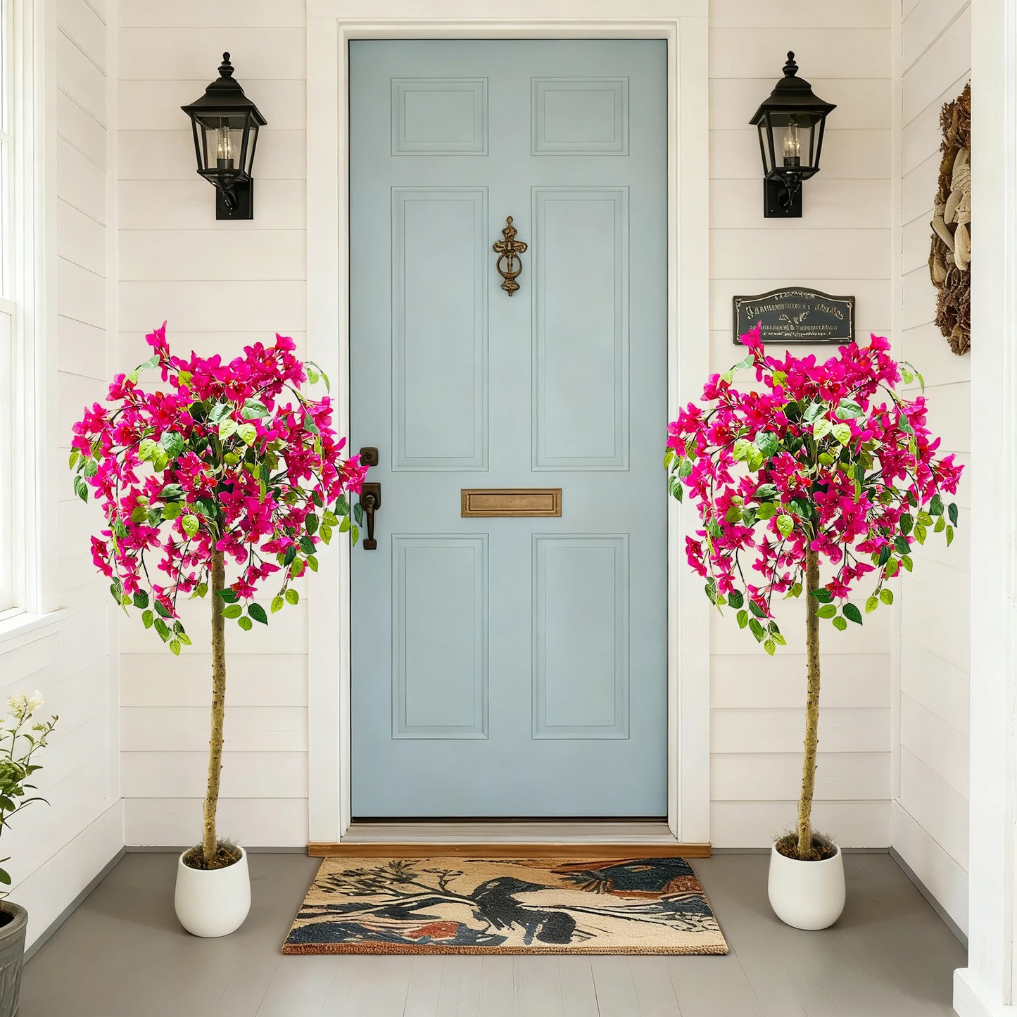 Bougainville Artificial Flowers Decorative Artificial Plants, Large Decorative Flowers for Entrance, Balcony, Windowsill, Corner