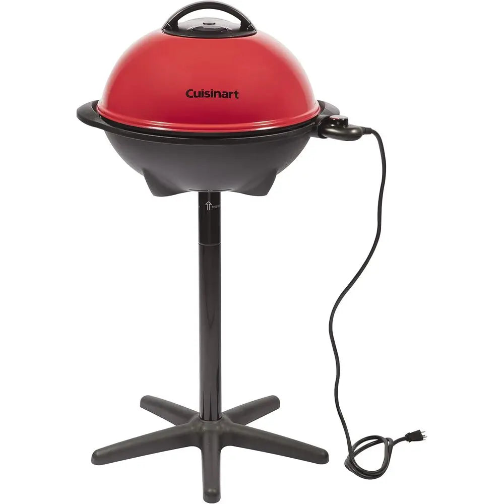 Indoor/Outdoor Electric Grill, 2-in-1 Portable BBQ with Nonstick Cooking Surace, Electric Grill Outdoor with Adjustable Heat, St